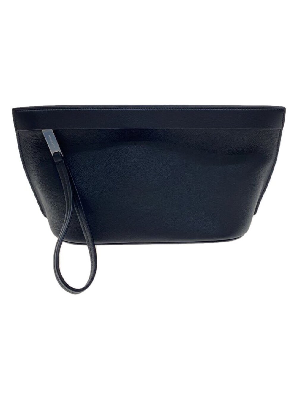 Salvatore Ferragamo Pouch Clutch Leather Black